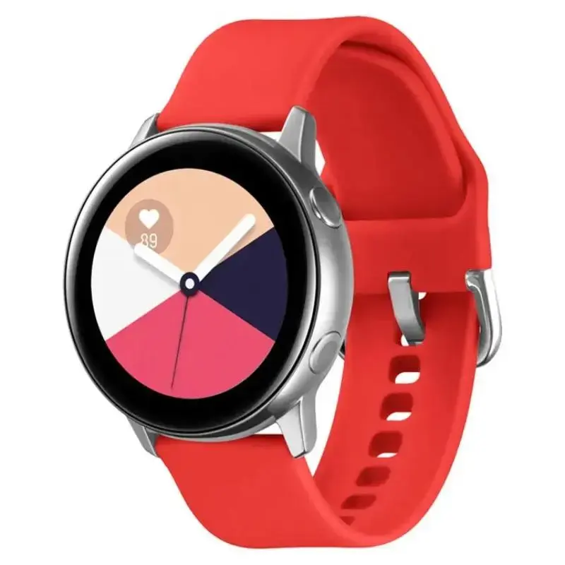 Telcon universal smartwatch strap for (20 mm) | Silicone | red