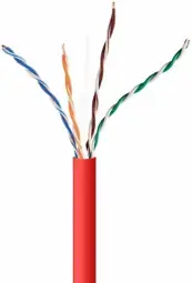 Kabelis Gembird CAT5e UTP LAN 305m Red