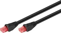 goobay CAT6 outdoor patch cable U | UTP black 75m