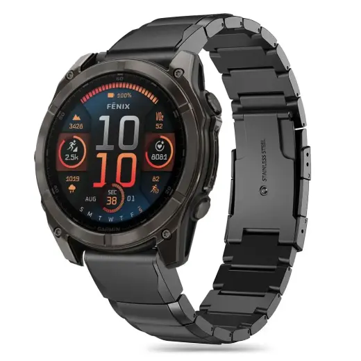 TECH-PROTECT STEELBAND GARMIN FENIX 5 | 6 | 6 PRO | 7 | 8 (47 ММ) | E ЧЕРНЫЙ