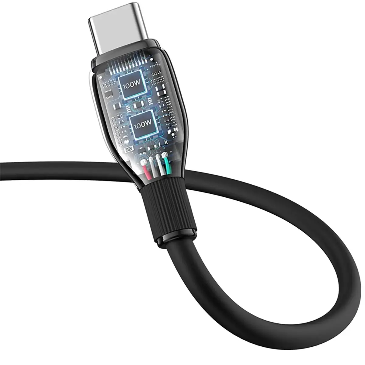 Baseus Pudding 100W USB-A - USB-C Cable 1.2m - Black