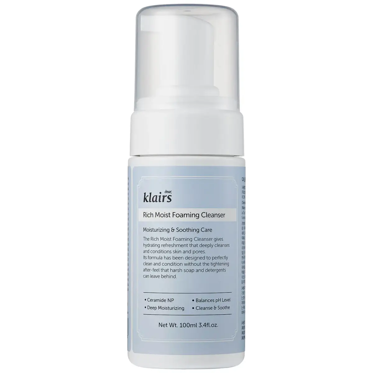 Klairs Rich Moist Foaming Cleanser 100 Ml