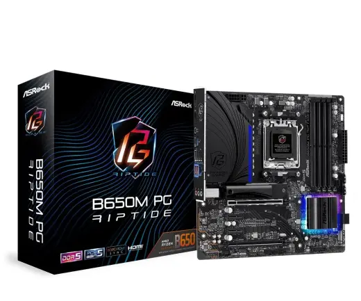ASRock Motherboard B650M PG Riptide - Micro ATX - Socket AM5 - AMD B650