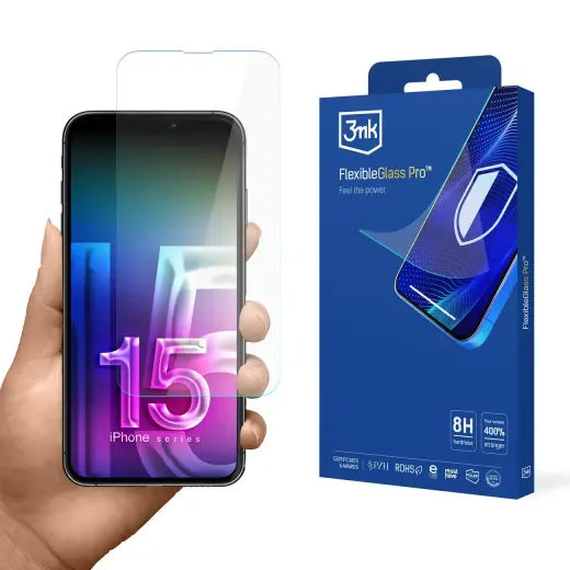 3mk FlexibleGlass Pro v2.0 tempered glass for phone iPhone 15