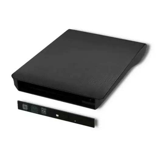 Qoltec External USB 3.0 9.5mm SATA Optical Drive Case | built-in cable
