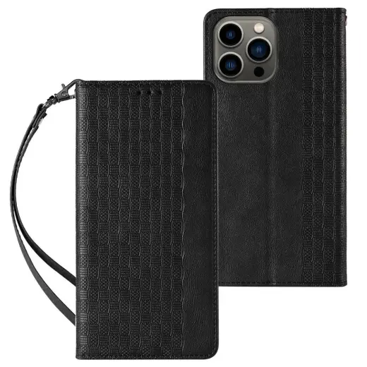 Magnet Strap чехол-книжка с подставкой для телефона Samsung Galaxy S23+ (S916) чёрный