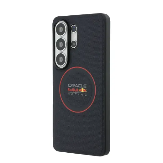 Red Bull PU Leather Meshed maciņš un statīvu ar statīvu telefonam Samsung Galaxy S26 Ultra (S948) tumši zils