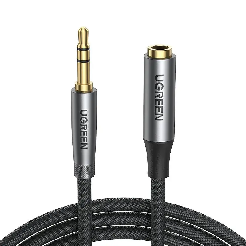 UGREEN AV190 AUX jack audio extender 3.5 mm, 1m (black)