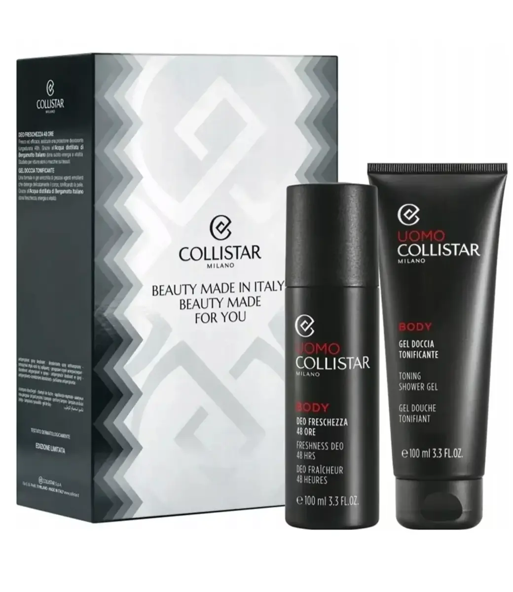 Set Collistar Uomo 48 Hour Freshness Deospray 100ml + Toning Shower Gel 100ml