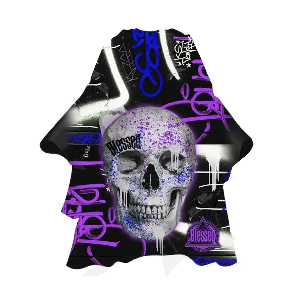 EUROSTIL Purple Skull Capa with Neoprene Collar - 1pc