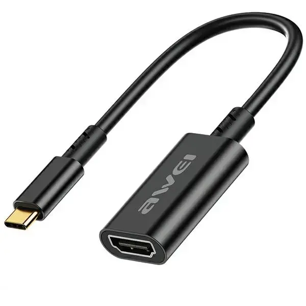 AWEI Adapter CL-217T USB-C|HDMI czarny|black 4k|30Hz