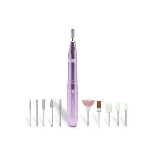 Rio Professional Portable USB Electric Nail File for Acrylic, Gel and Natural Nails in Pink