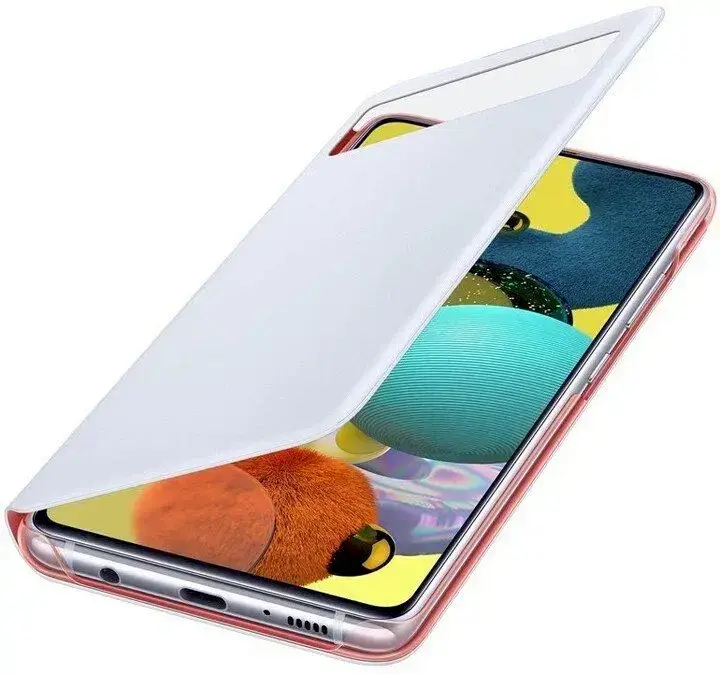 EF-EA516PWE Samsung S-View Case for Galaxy A51 5G White