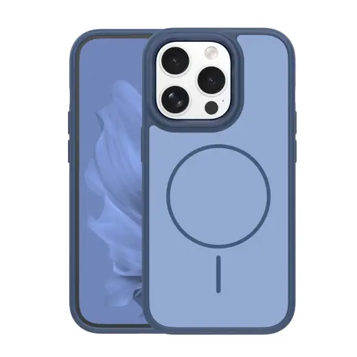 Frame Thin Mag maciņš ar MagSafe atbalstu telefonam iPhone 14 Pro zils