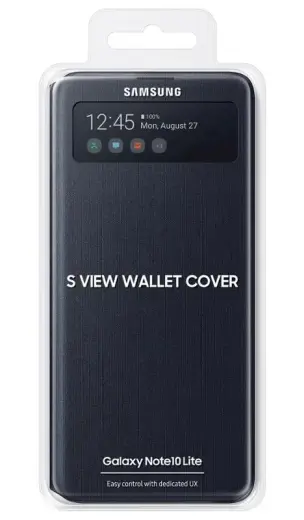 EF-EN770PBE Samsung S-View чехол для телефона Galaxy Note 10 Lite черный