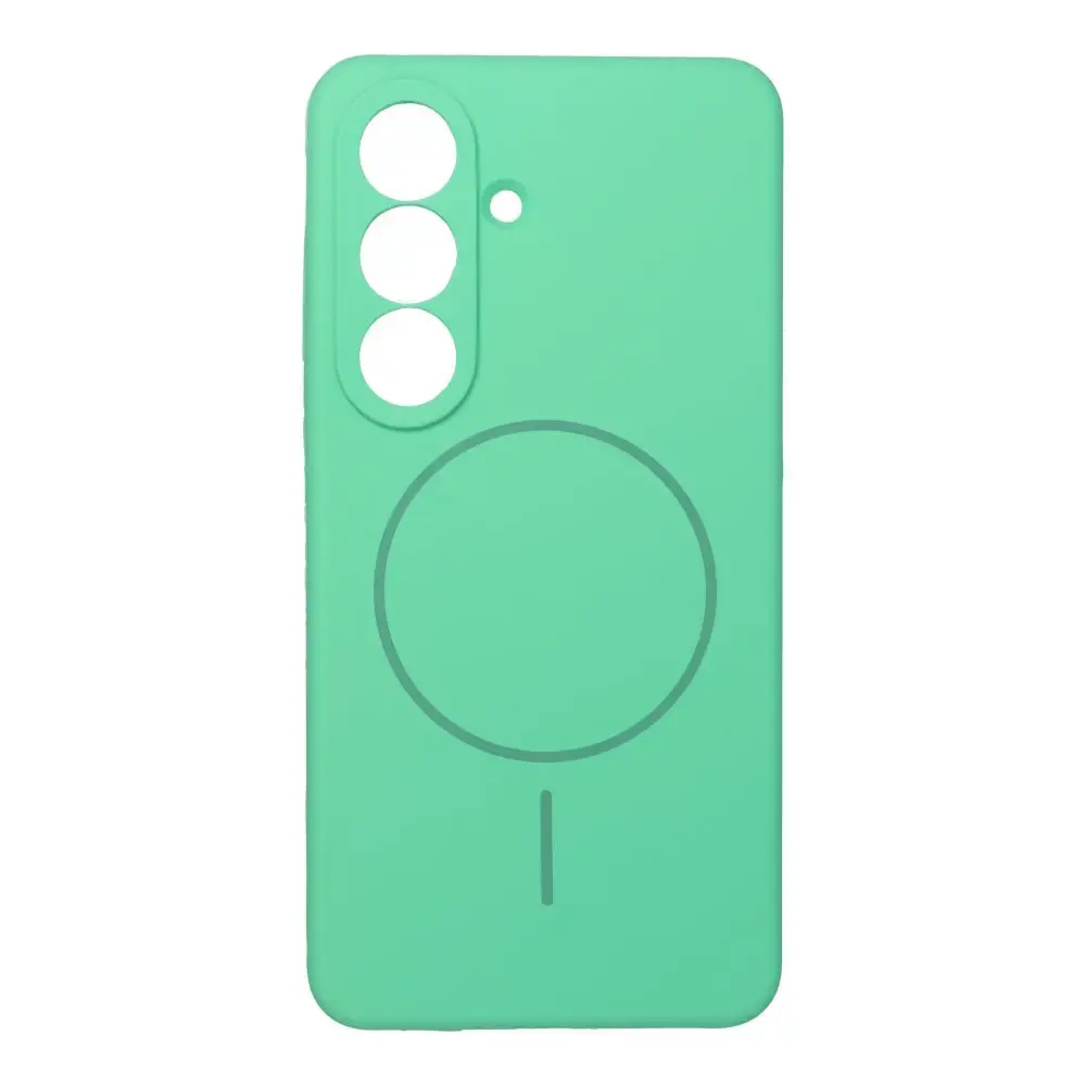 Silicone 2mm maciņš ar MagSafe atbalstu telefonam Samsung Galaxy S26 (S942) zaļš