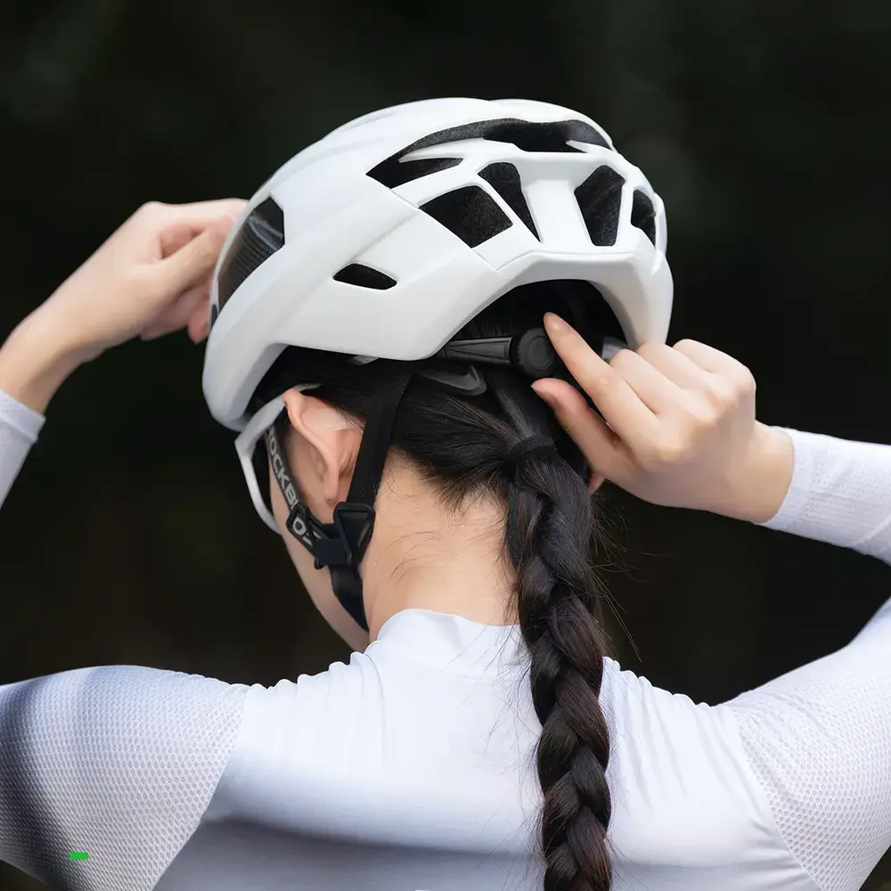 Rockbros LK-15 Carbon Fiber Bike Helmet 58-62cm - Light Gray
