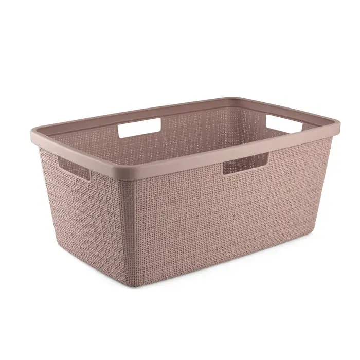 Veļas grozs Jute 46L 59x39x26cm rozā
