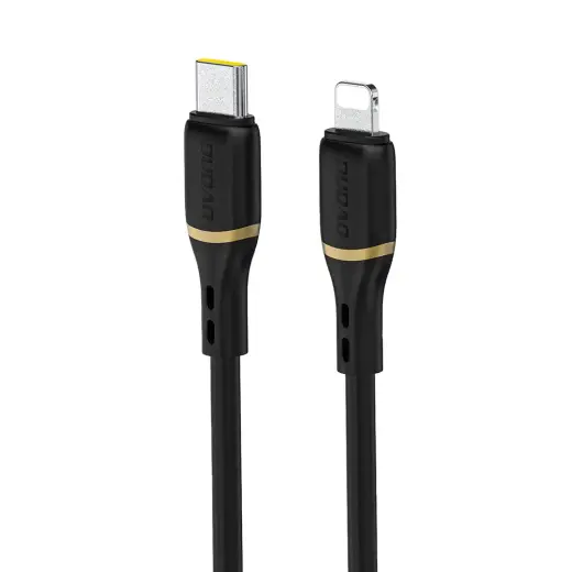 Dudao L25X duomenų perdavimo ir įkrovimo laidas | USB-C į Lightning | 30W | 1m | juodas