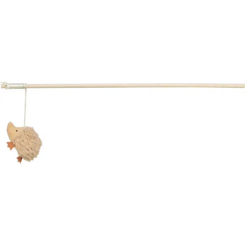 Rotaļlieta kaķiem - Trixie Xmas playing rod, hedgehog, wood, 48 cm