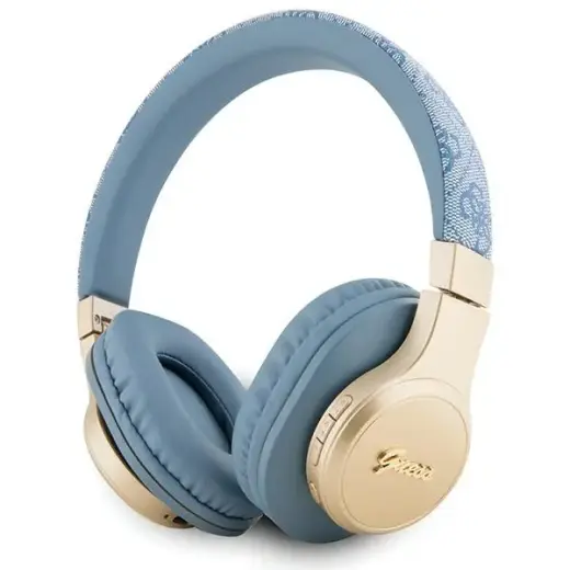 Guess słuchawki nauszne Bluetooth GUBH604GEMB niebieski|blue 4G Script