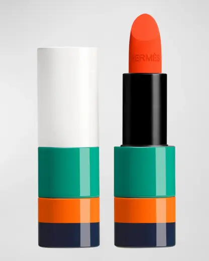 Hermes, Paris, Matte, Cream Lipstick, 44, Orange Neon, 3.5 g