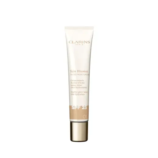 Clarins, Skin Illusion, Hydrating, Tinted Moisturizer, 01, SPF 25, 40 ml