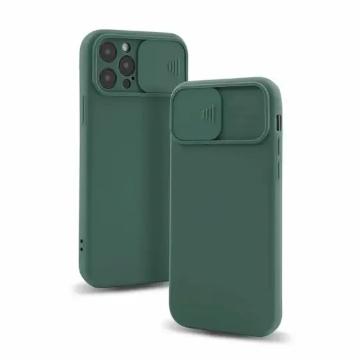 Fusion Camera Protect silicone case for Apple iPhone 13 Pro Max green