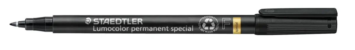 Noturīgais marķieris STAEDTLER LUMOCOLOR SPECIAL, konisks, 0.6mm, melns