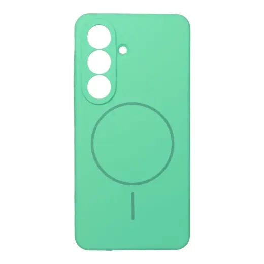 Silicone 2mm telefono dėklas su MagSafe palaikymu Samsung Galaxy S26 (S942) žalias
