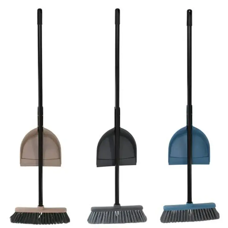 Tandem Floor Brush with Handle and Dustpan