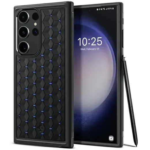 Spigen Cryo Armor Sam S23 Ultra S918 czarny|matte black ACS05616