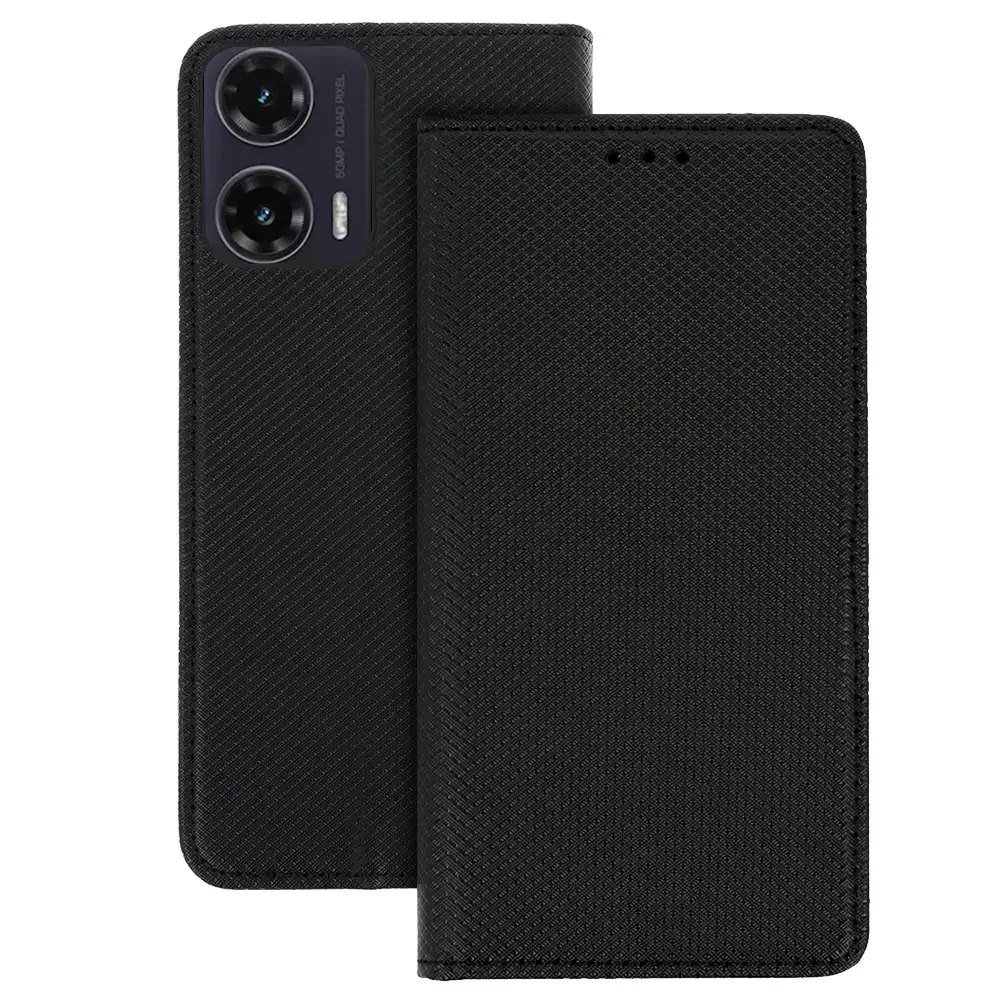 Smart Book MAGNET Case for MOTOROLA MOTO G45 5G BLACK