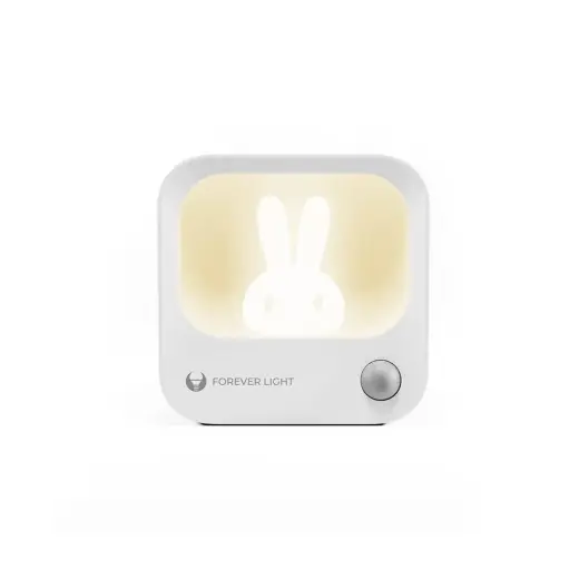 LED BUNNY Night Lamp PURE FLC-10 LEA PIR white 500mAh Forever Light