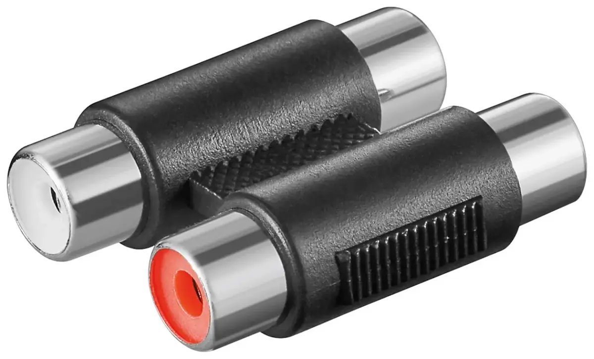 GOOBAY Adapter plug 2 RCA sockets