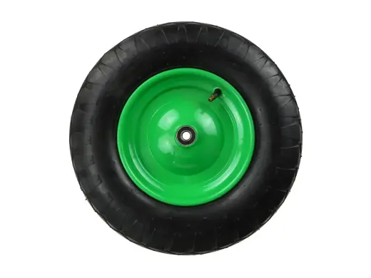Kummist ratas 4.00-8 4PR /roheline velg/