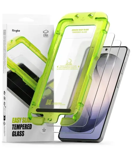 Ringke Easy Slide tempered glass for phone Galaxy S26+ with applicator (2 pcs.)