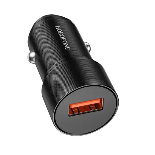 Borofone BZ19A Wisdom car charger | 18W | QC | USB-A | black