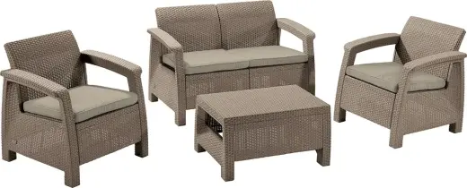 Plastikust aiamööbel Curver Corfu set, beež