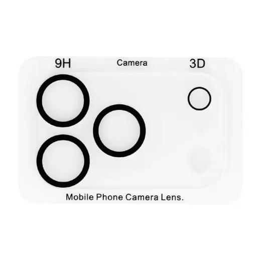 Tempered Glass HARD SILK PRINT for camera (LENS) for Iphone 17 Pro (island)