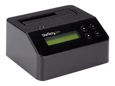 StarTech.com USB 3.0 Hard Drive Eraser Dock for 2.5" & 3.5" SATA SSD HDD + 4Kn Drive - LCD| RS232 - Secure Erase HDD Wiper Docking Station (SDOCK1EU3P2) - hard drive eraser