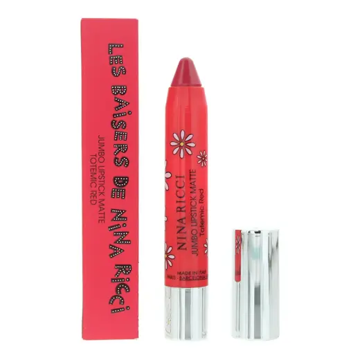 Nina Ricci, Jumbo Lipstick Matte, Matte, Cream Lipstick, Totemic Red, 2.5 g