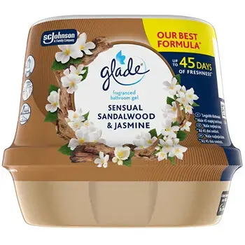 Glade Sensual Sandalwood & Jasmine Gel - Vonný gel do koupelny 180.0g