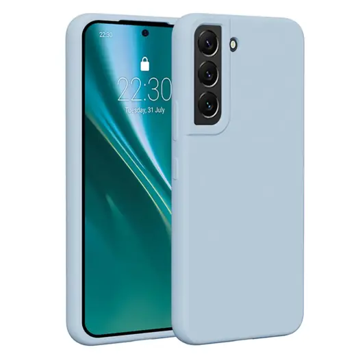 Etteri Silicone telefono dėklas Samsung Galaxy S22 šviesiai mėlynas