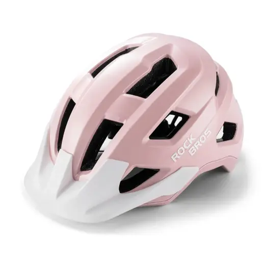 Rockbros LK-67 Youth Bike Helmet with Detachable Visor 54–58 cm - Pink