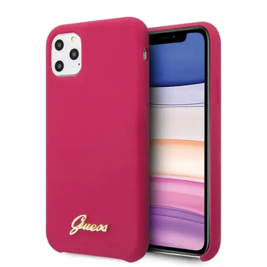 Guess GUHCN65LSLMGRE Vintage For Apple iPhone 11 Pro Max Pink
