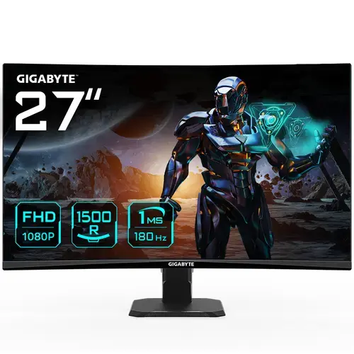 Gigabyte  GS27FC EU  27 "  VA  1 ms  250 cd|m  HDMI ports quantity 2  180 Hz