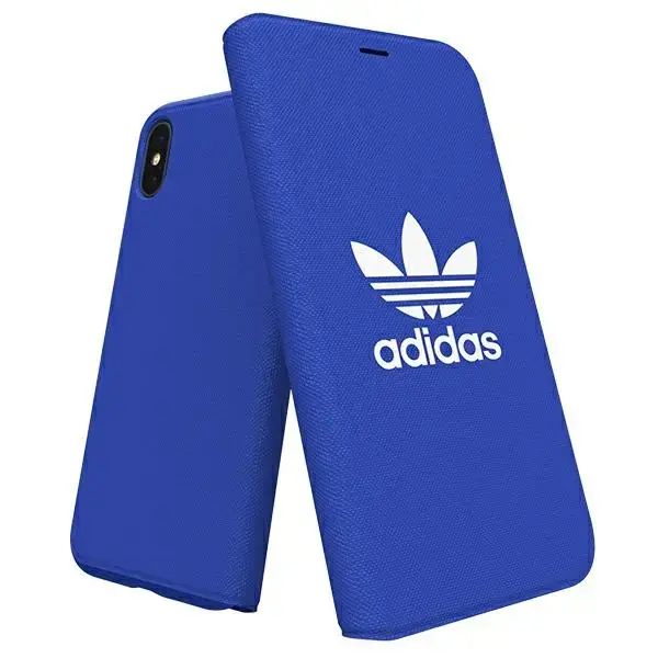 Adidas Booklet Case Canvas iPhone X|Xs blue|niebieski 30279