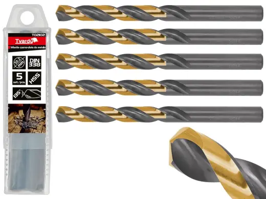 HSS 10.20mm juodo ir aukso metalo sraigtinis grąžtas