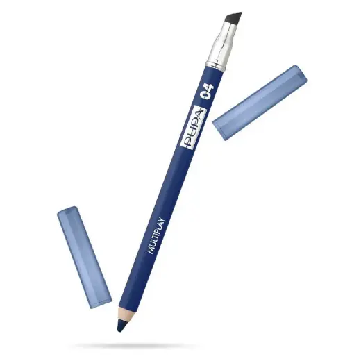 Pupa, Multiplay, Double-Ended, Eyeshadow & Kajal Eyeliner 2-In-1, 04, Shocking Blue, 1.2 g *Tester